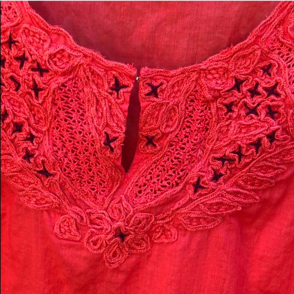 Nwot! Free People Dashing Red Top View 5